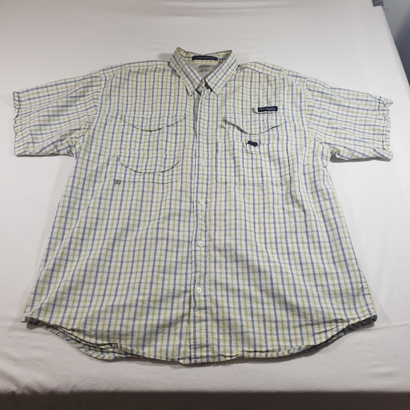 Columbia Other - Columbia Shirt Men Large Button Down plaid Fishing Omni-Shade Performance Shirt